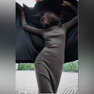 Zara WASHED EFFECT FITTED DRESS